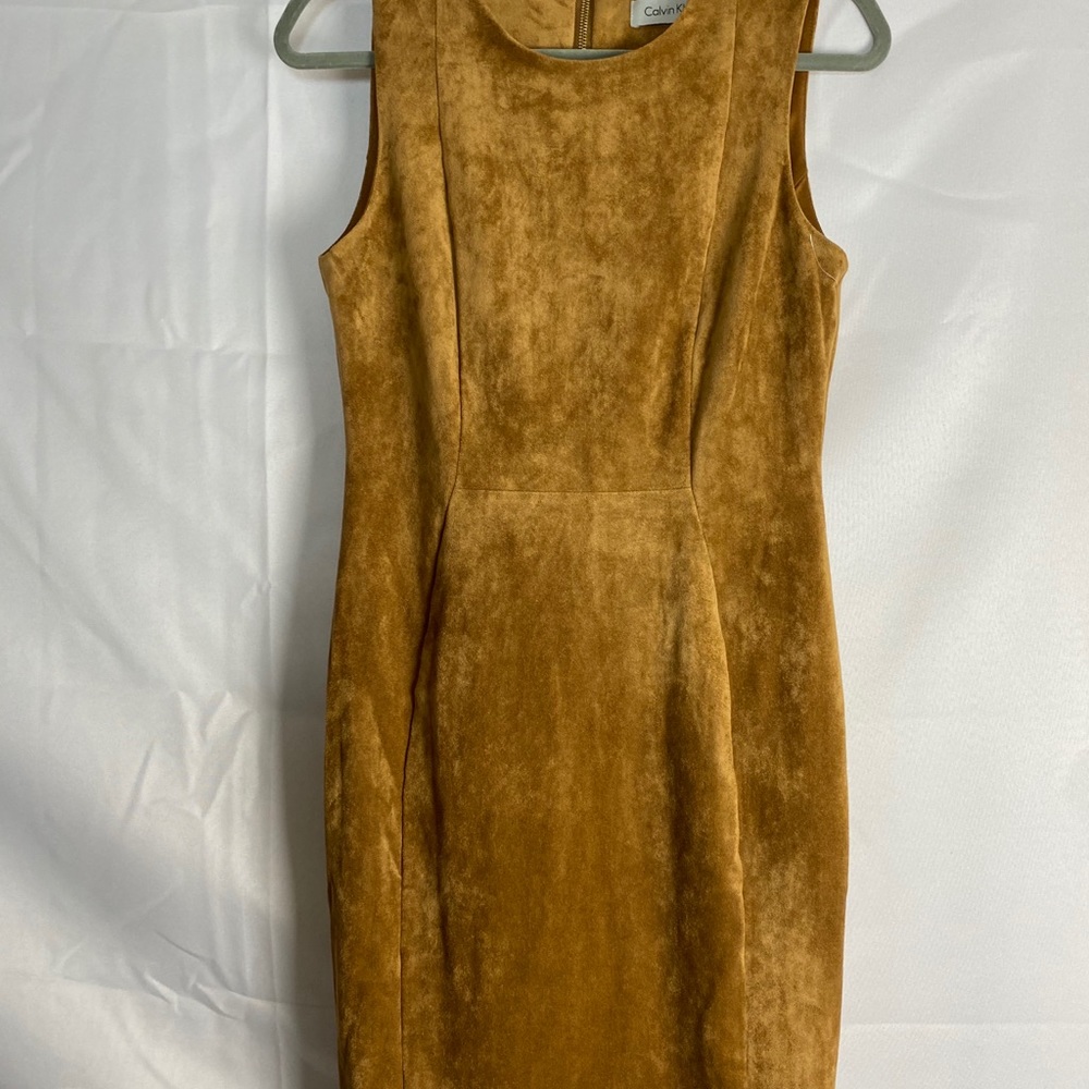 Calvin Klein suede dress